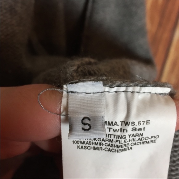 Max Mara 100% Cashmere Open-front Cardigan Sweater Super Soft Gray Size Small S - Picture 9 of 14